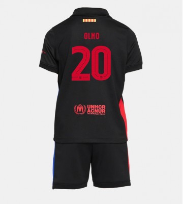 Barcelona Dani Olmo #20 Segunda Equipación Niños 2024-25 Manga Corta (+ Pantalones cortos)